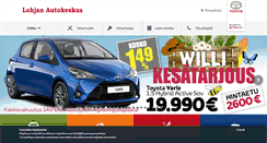 Desktop Screenshot of lohjanautokeskus.fi