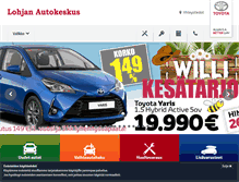 Tablet Screenshot of lohjanautokeskus.fi